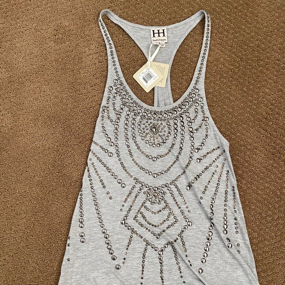 Haute Hippie Embellished Tank Top